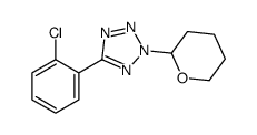 5-(2-chlorophenyl)-2-(oxan-2-yl)tetrazole结构式