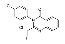 3-(2,4-dichlorophenyl)-2-(fluoromethyl)quinazolin-4-one结构式