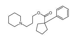 1-Phenylcyclopentanecarboxylic acid 3-piperidinopropyl ester结构式