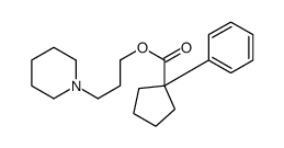 1-Phenylcyclopentanecarboxylic acid 3-piperidinopropyl ester structure