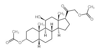 Pregnan-20-one,3,21-bis(acetyloxy)-11-hydroxy-, (3a,5b,11b)- (9CI)结构式