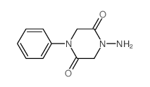 2,5-Piperazinedione, 1-amino-4-phenyl- structure