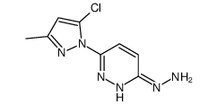 [6-(5-chloro-3-methylpyrazol-1-yl)pyridazin-3-yl]hydrazine结构式
