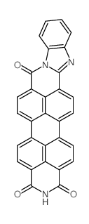 benzo[4,5]imidazo[2,1-a]anthra[2,1,9-def,6,5,10-d'e'f']diisoquinoline-1,3,8-trione结构式