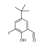 5-tert-butyl-2-hydroxy-3-iodobenzaldehyde结构式