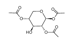 acetyl 2,4-di-O-acetyl-β-D-xylopyranoside Structure