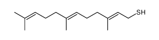 3,7,11-Trimethyl-2,6,10-dodecatriene-1-thiol结构式