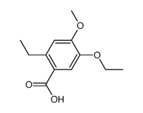 p-Anisic acid, 5-ethoxy-2-ethyl- (5CI) Structure