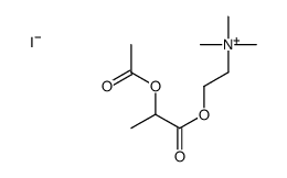 2-(2-acetyloxypropanoyloxy)ethyl-trimethyl-azanium iodide结构式