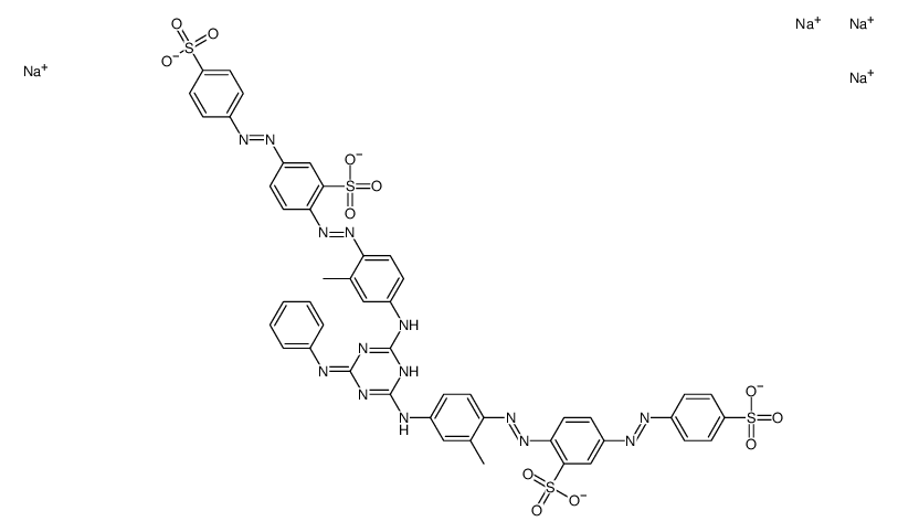 tetrasodium 2,2'-[[6-anilino-1,3,5-triazine-2,4-diyl]bis[imino(2-methyl-4,1-phenylene)azo]]bis[5-[(4-sulphonatophenyl)azo]benzenesulphonate] picture