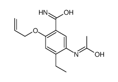 5-(Acetylamino)-2-allyloxy-4-ethylbenzamide Structure