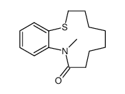 7,8,9,10,11,12-hexahydro-4-methyl-2,3-benzo-1-thia-4-azacyclododecen-5(6H)-one Structure