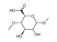 methyl 4-O-methyl-α-D-glucopyranosiduronic acid结构式