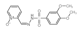 Benzenesulfonic acid,3,4-dimethoxy-, 2-[(1-oxido-2-pyridinyl)methylene]hydrazide结构式