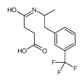 4-oxo-4-[1-[3-(trifluoromethyl)phenyl]propan-2-ylamino]butanoic acid Structure
