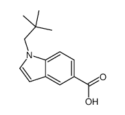 1-NEOPENTYL-1H-INDOLE-5-CARBOXYLIC ACID结构式