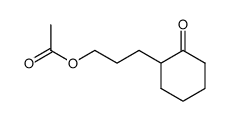 3-(2-oxocyclohexyl)propyl acetate Structure