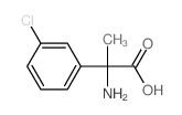 Benzeneacetic acid, a-amino-3-chloro-a-methyl-结构式