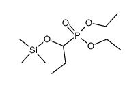 diethyl 1-(trimethylsilyloxy)propylphosphonate结构式