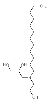 1,2-Propanediol,3-[dodecyl(2-hydroxyethyl)amino]-结构式