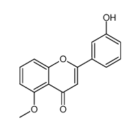 2-(3-hydroxy-phenyl)-5-methoxy-chromen-4-one结构式