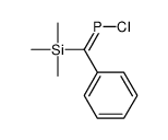 1-Phosphaethylene, 1-chloro-2-phenyl-2-(trimethylsilyl)-结构式