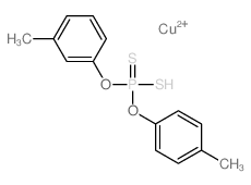 Phosphorodithioic acid,O-m-tolyl O-p-tolyl ester, copper(2+) salt (8CI)结构式