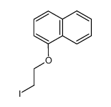 1-(2-iodoethoxy)naphthalene结构式