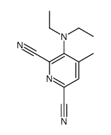 3-(diethylamino)-4-methylpyridine-2,6-dicarbonitrile结构式