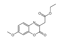 ETHYL 2-(7-METHOXY-2-OXO-2H-BENZO[B][1,4]OXAZIN-3-YL)ACETATE结构式