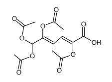 2,5,6,6-tetraacetoxy-2,4-hexadienoic acid Structure