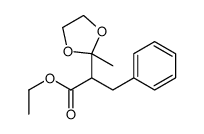 ethyl 2-(2-methyl-1,3-dioxolan-2-yl)-3-phenylpropanoate Structure
