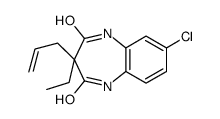 10-chloro-4-ethyl-4-prop-2-enyl-2,6-diazabicyclo[5.4.0]undeca-8,10,12- triene-3,5-dione结构式