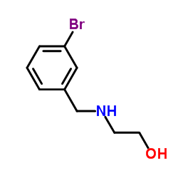 2-((3-BROMOBENZYL)AMINO)ETHANOL结构式