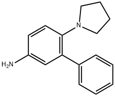 6-Pyrrolidin-1-yl-biphenyl-3-ylamine结构式