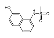 N-(7-hydroxy-1-naphthyl)methanesulphonamide结构式