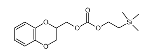 (2,3-dihydrobenzo[b][1,4]dioxin-2-yl)methyl (2-(trimethylsilyl)ethyl) carbonate结构式