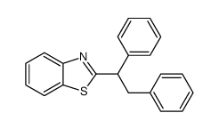 2-(1,2-diphenylethyl)benzothiazole Structure