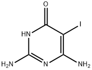 2,6-Diamino-5-iodopyrimidin-4-ol structure