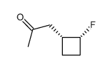 2-Propanone, 1-(2-fluorocyclobutyl)-, cis- (9CI)结构式