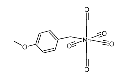 (p-methoxybenzyl)pentacarbonylmanganese(I)结构式