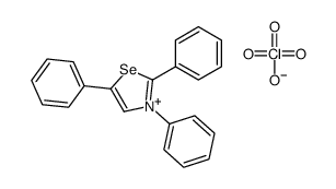 2,3,5-triphenyl-1,3-selenazol-3-ium,perchlorate Structure