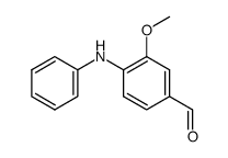 3-methoxy-4-phenylaminobenzaldehyde结构式