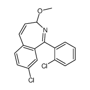 8-chloro-1-(2-chlorophenyl)-3-methoxy-3H-2-benzazepine结构式