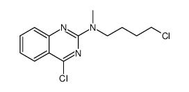 4-chloro-2-[N-(4-chlorobutyl)-N-methylamino]quinazoline Structure