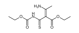 (Z)-ethyl 3-amino-2-(ethoxycarbonylcarbamothioyl)but-2-enoate结构式