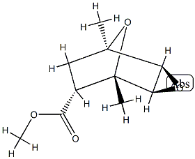 (2α,4α,6α)-1α,5α-Dimethyl-3,8-dioxatricyclo[3.2.1.02,4]octane-6-carboxylic acid methyl ester结构式