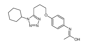 N-[4-[3-(1-cyclohexyltetrazol-5-yl)propoxy]phenyl]acetamide Structure