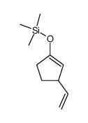 3-ethenyl-1-trimethylsilyloxycycolpent-1-ene结构式