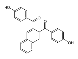 [3-(4-hydroxybenzoyl)naphthalen-2-yl]-(4-hydroxyphenyl)methanone结构式